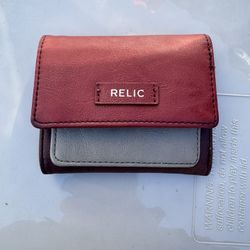 Relic color block tri-fold wallet