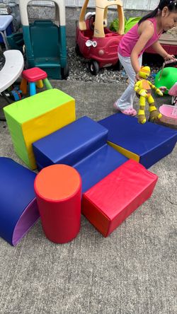 Kids physical therapy soft blocks