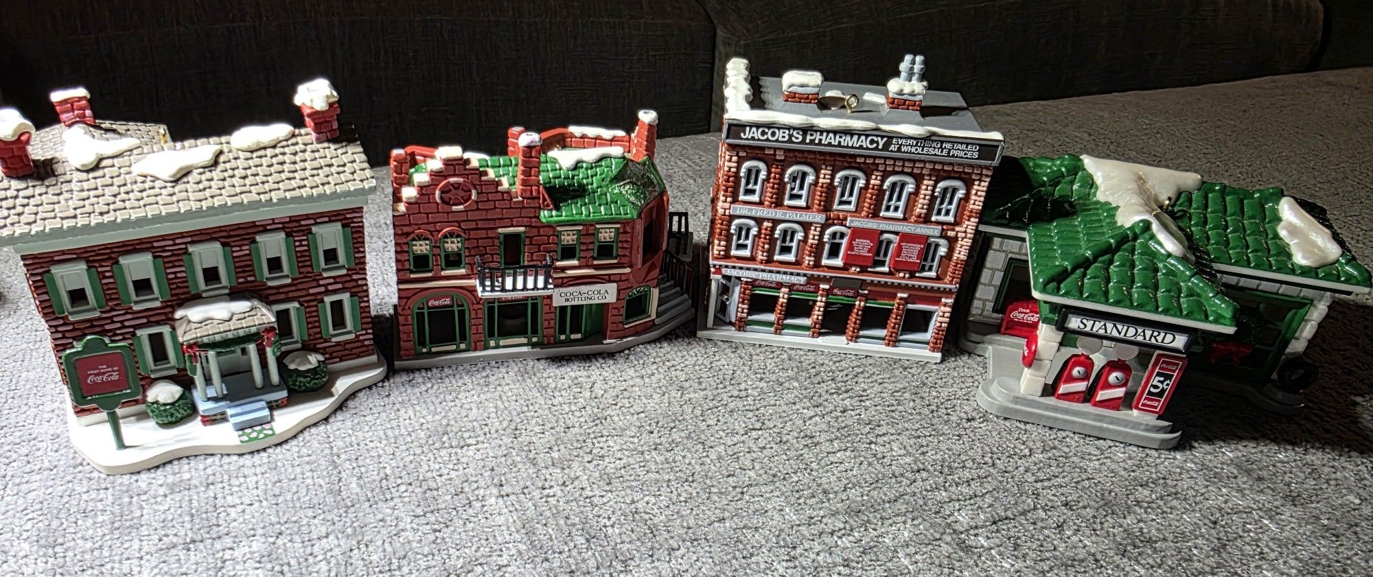 Vintage 1991 Coke Coca-Cola Christmas  Trim-a-Tree Ornaments 