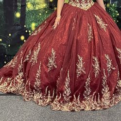 Quinceañera Burgundy Dress OBO Still Available