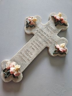 Serenity Prayer Decorative Cross Wall Plaque