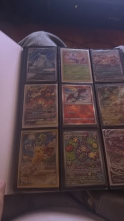 Pokémon Trading Cards Collection in Binder