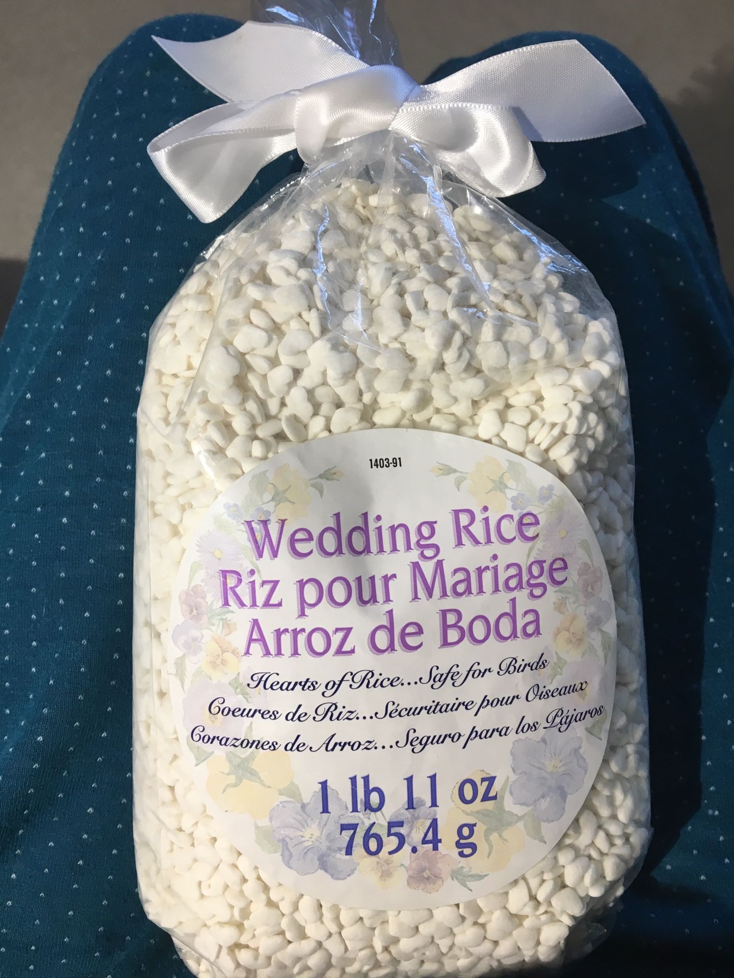 Heart shaped wedding rice