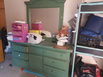 Vintage dresser with mirror