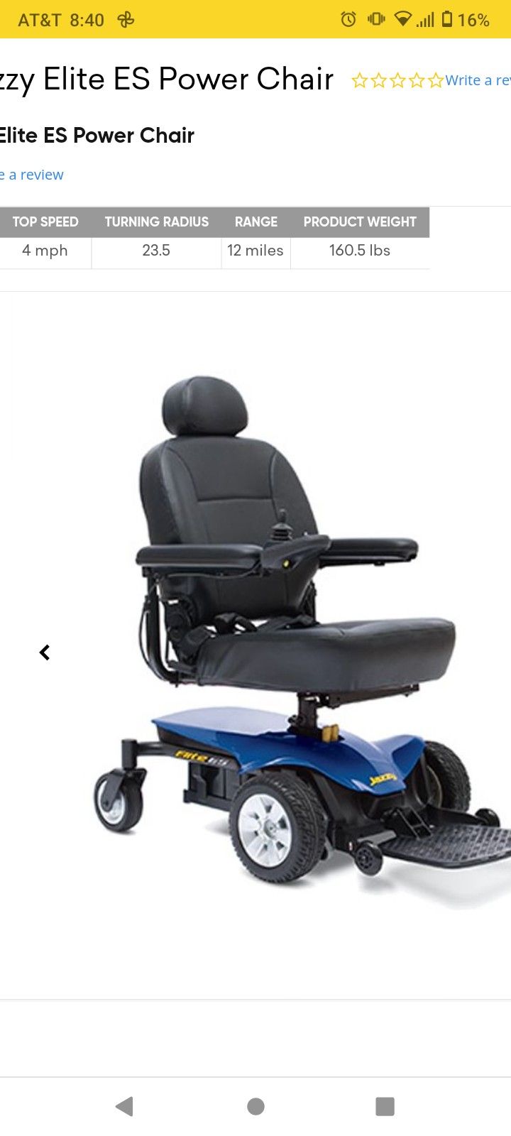 Jazzy Wheel Chair 