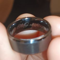 Tungsten Black Ring