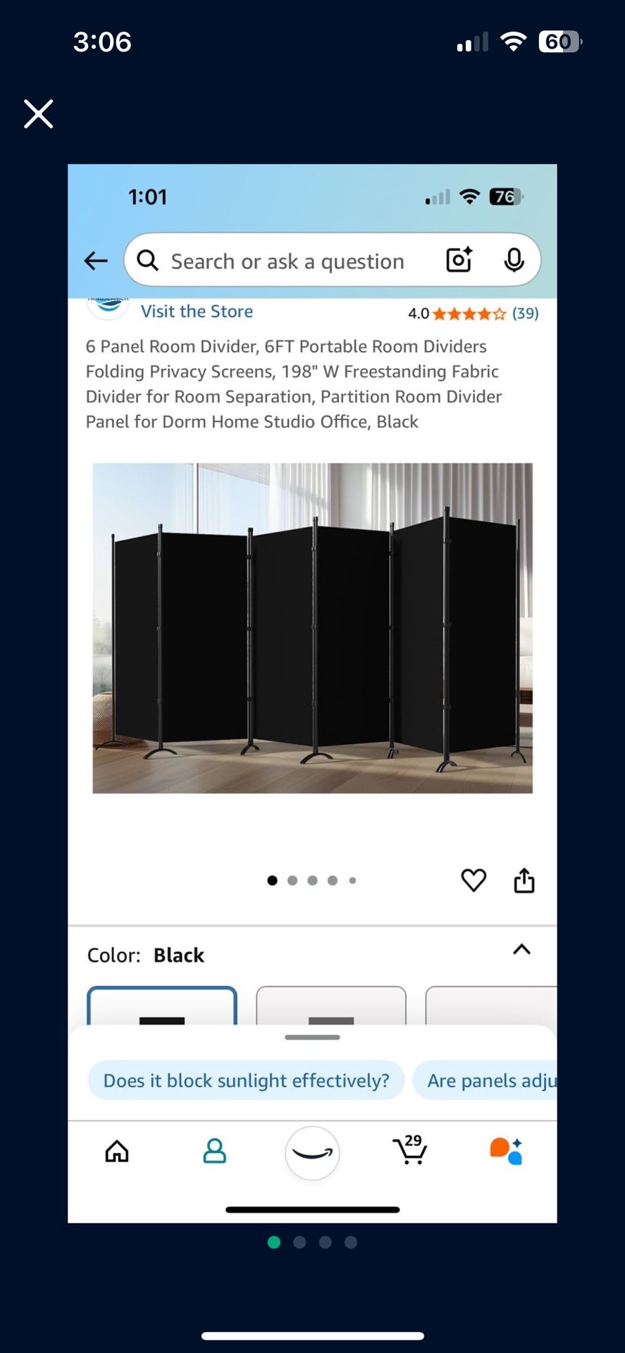 6 Constructed Wall Panels Used