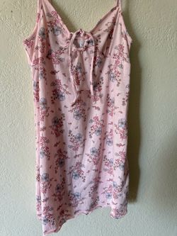 🎀 Y2K Fairycore Baby Girl Princess Pink Blue Floral Babydoll Sleepwear Cami Top Coquette Size Large 🌸