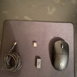 Logitech G Pro Wireless Gaming Mouse and MousePad