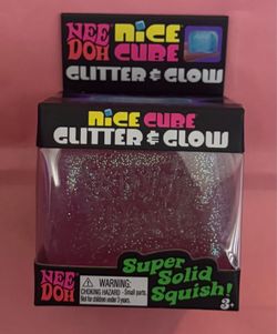 Needoh glitter and glow nice cube