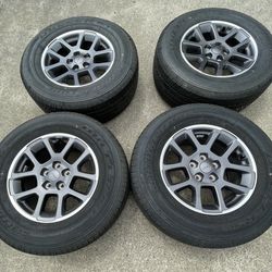 *BRAND NEW*  Jeep wheels and tires  225/70 R18