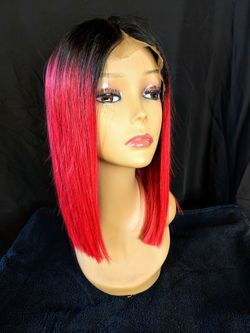 Front lace Human hair wig