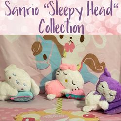 Sanrio “Sleepy Head” Collection Plushies 