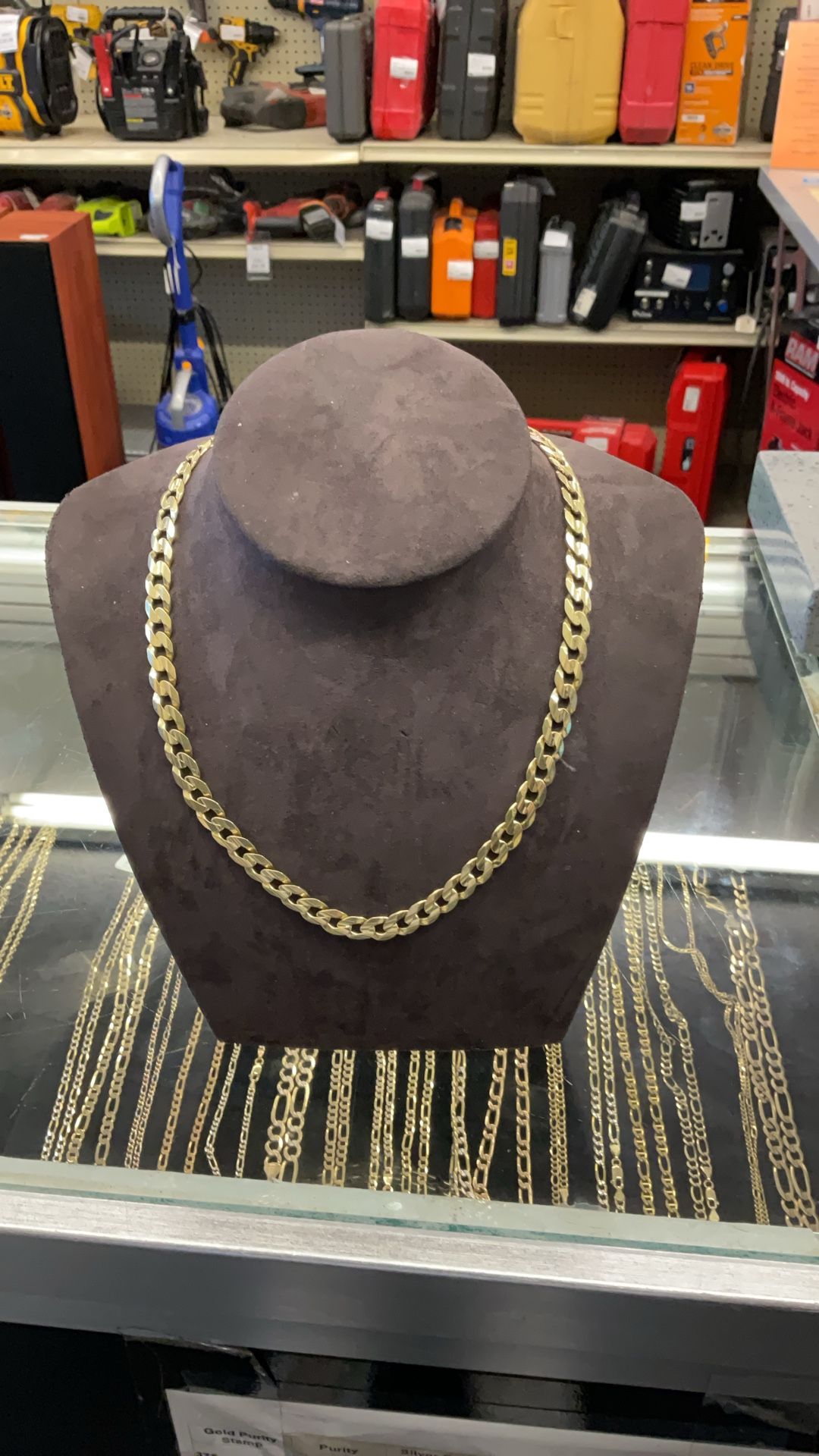 10KT Cuban Link Chain I-2456