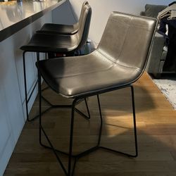 3 West Elm Stools 