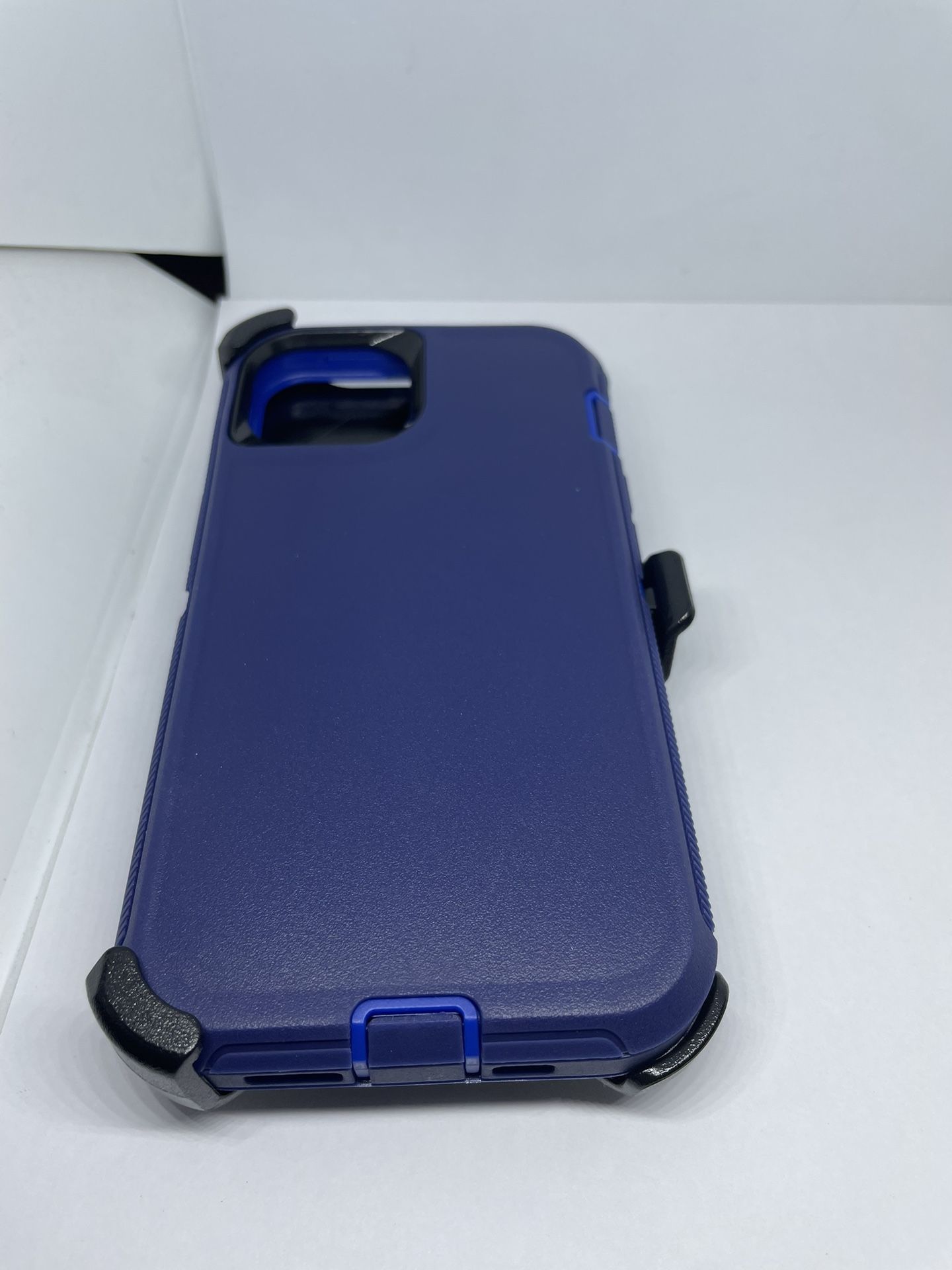 For iPhone 13 Blue Case With Belt Clíp Holster