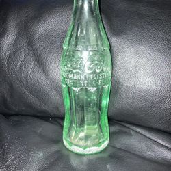 Vintage 1950s Green Coca Cola Bottle