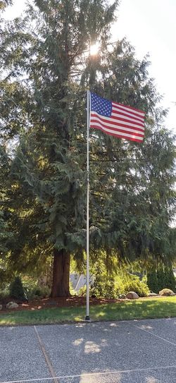 25 ft Aluminum Outdoor Flagpole with US Flag