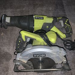Ryobi Corded Hand Saw And Reciprocating Saw