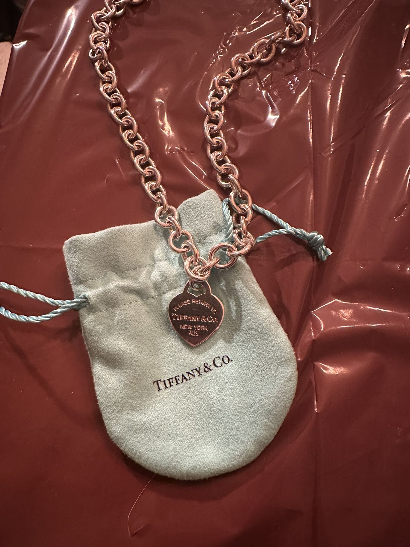 Return To Tiffany Heart Tag Necklace in Silver