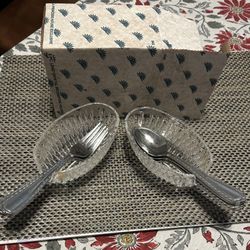 2pc  Princess House Spoon / Fork Holders