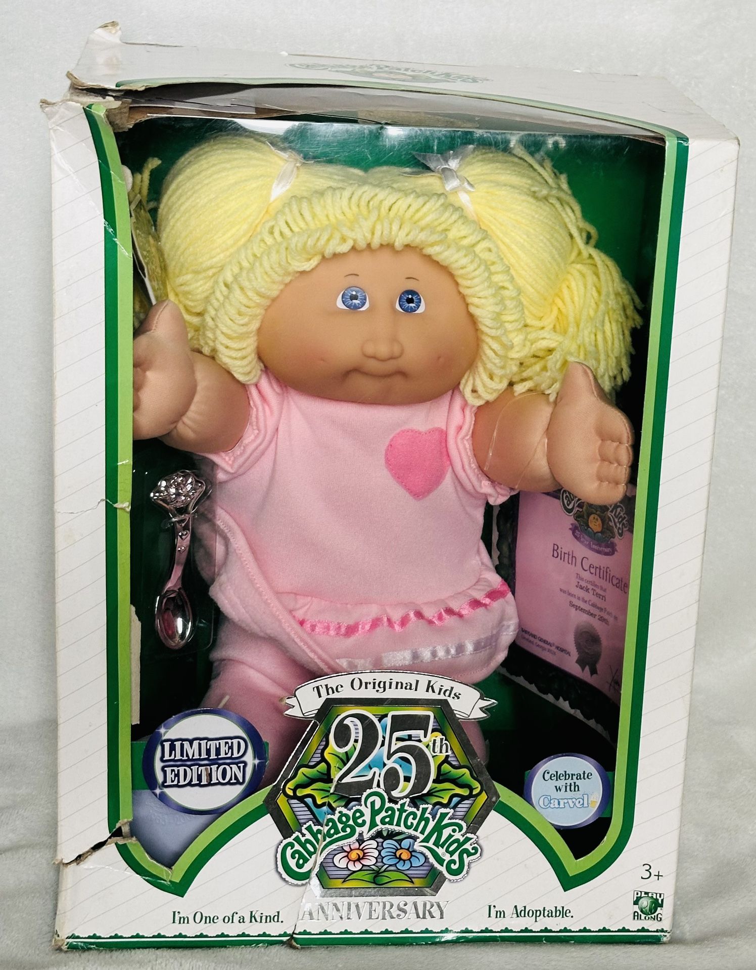 Hard to find Cabbage Patch Kids 25th Anniversary Doll (DAMAGED