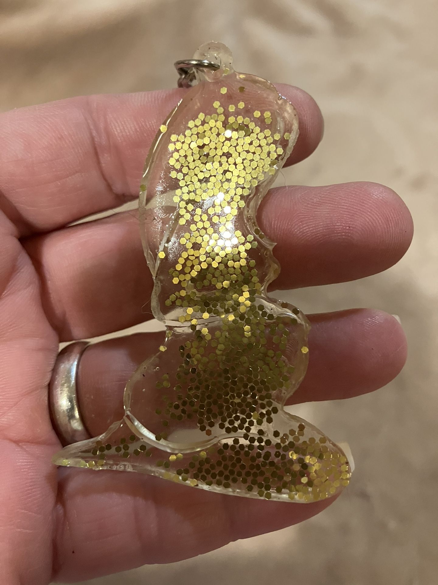 Handmade Resin Pregnancy Keychain