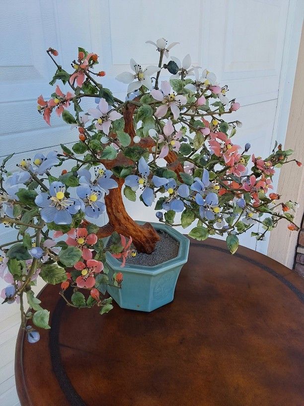 Large Jade Vintage Tree Decor