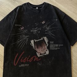 Acid Wash Graphic T Shirt 