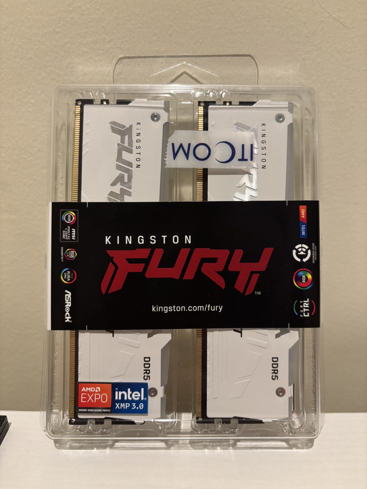 Kingston FURY Beast RGB 32GB (2x16GB) 6000MT/s DDR5