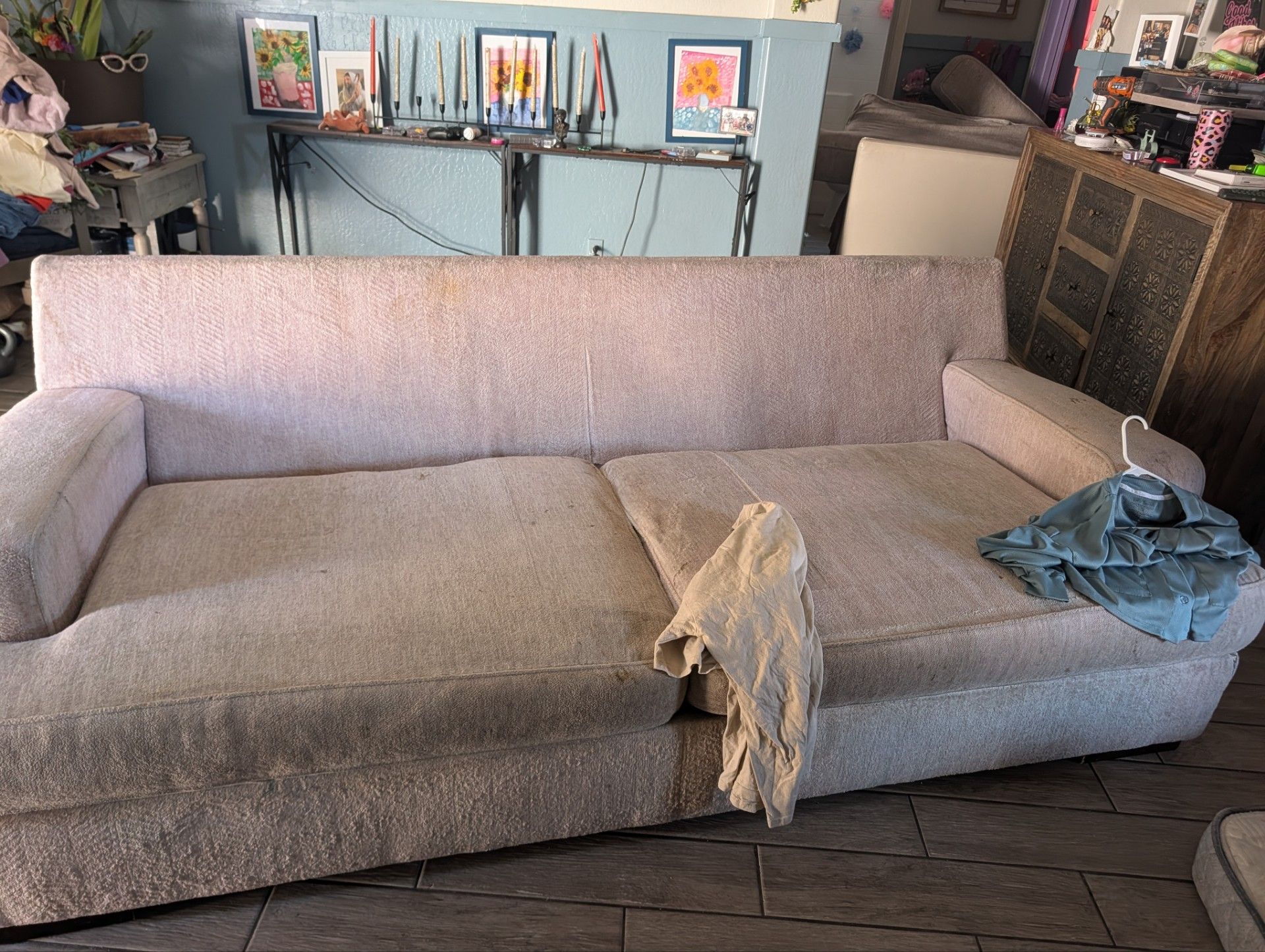 Jersey material sofa