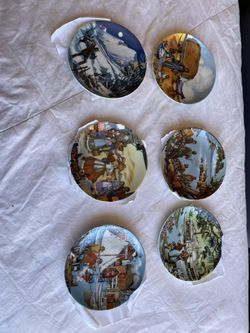 Set of (6) Avon American Portraits Mini Plate Collectio