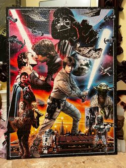 Star Wars puzzle art work