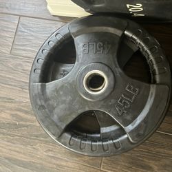 Olympic plates and Olympic bar 