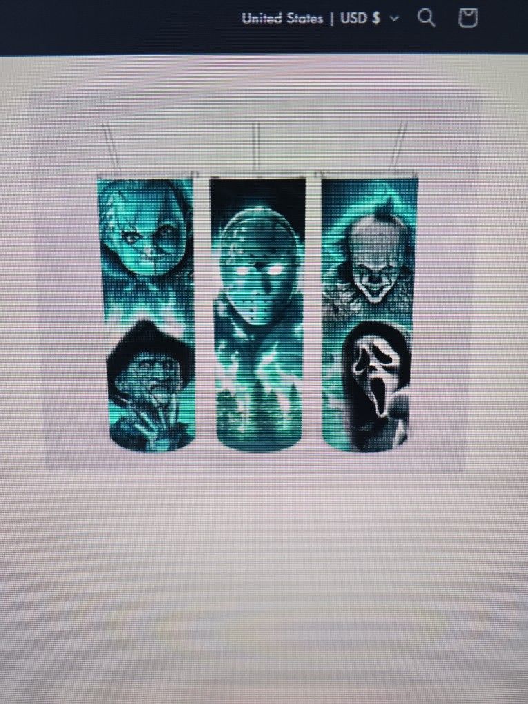 Horror Faces Glow Tumblers