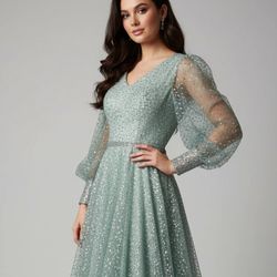 Beautiful Saleena Mint Dress