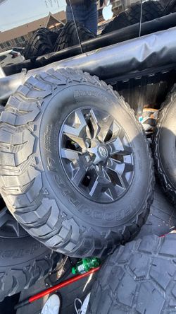 Toyota Tacoma TRD Off-Road Wheels & BFGoodrich KO3 Tires - Like New