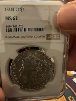 1904 ms62 Morgan dollar