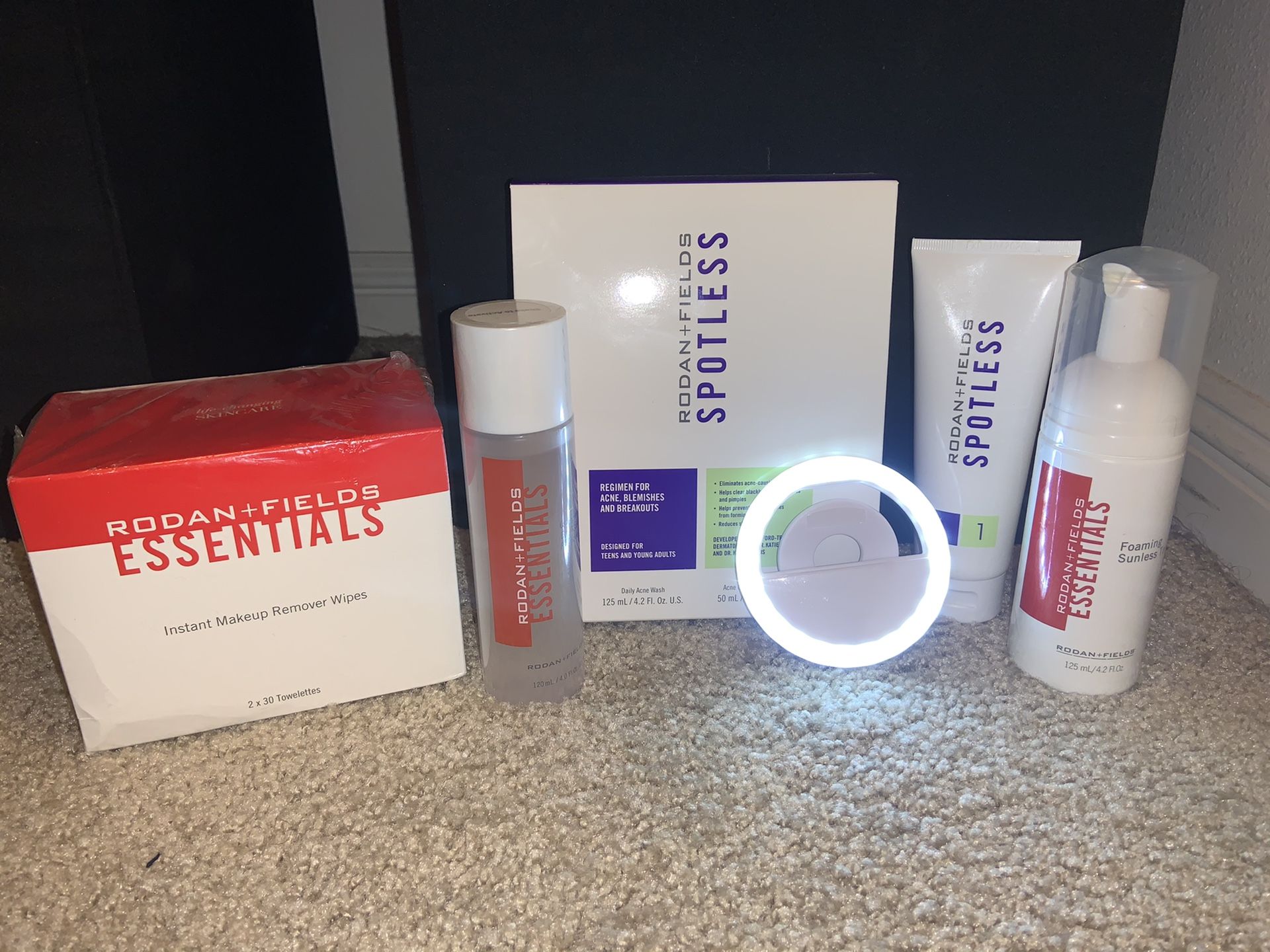 Rodan and Fields skincare package.