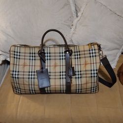 Burberry  Haymarket Duffle Bag