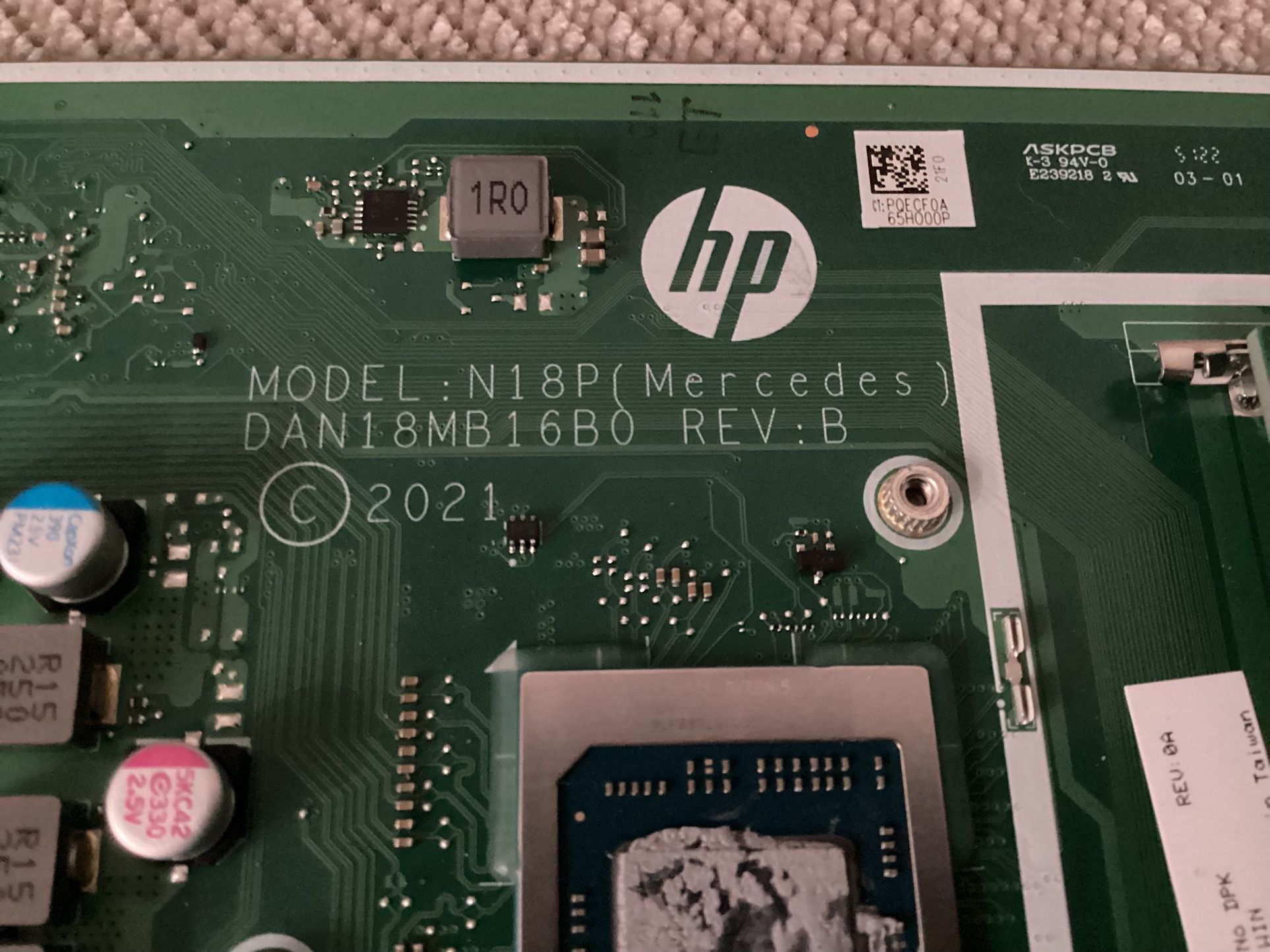 N18P (Mercedes) Motherboard (WITH AMD RYZEN 5 5000X)