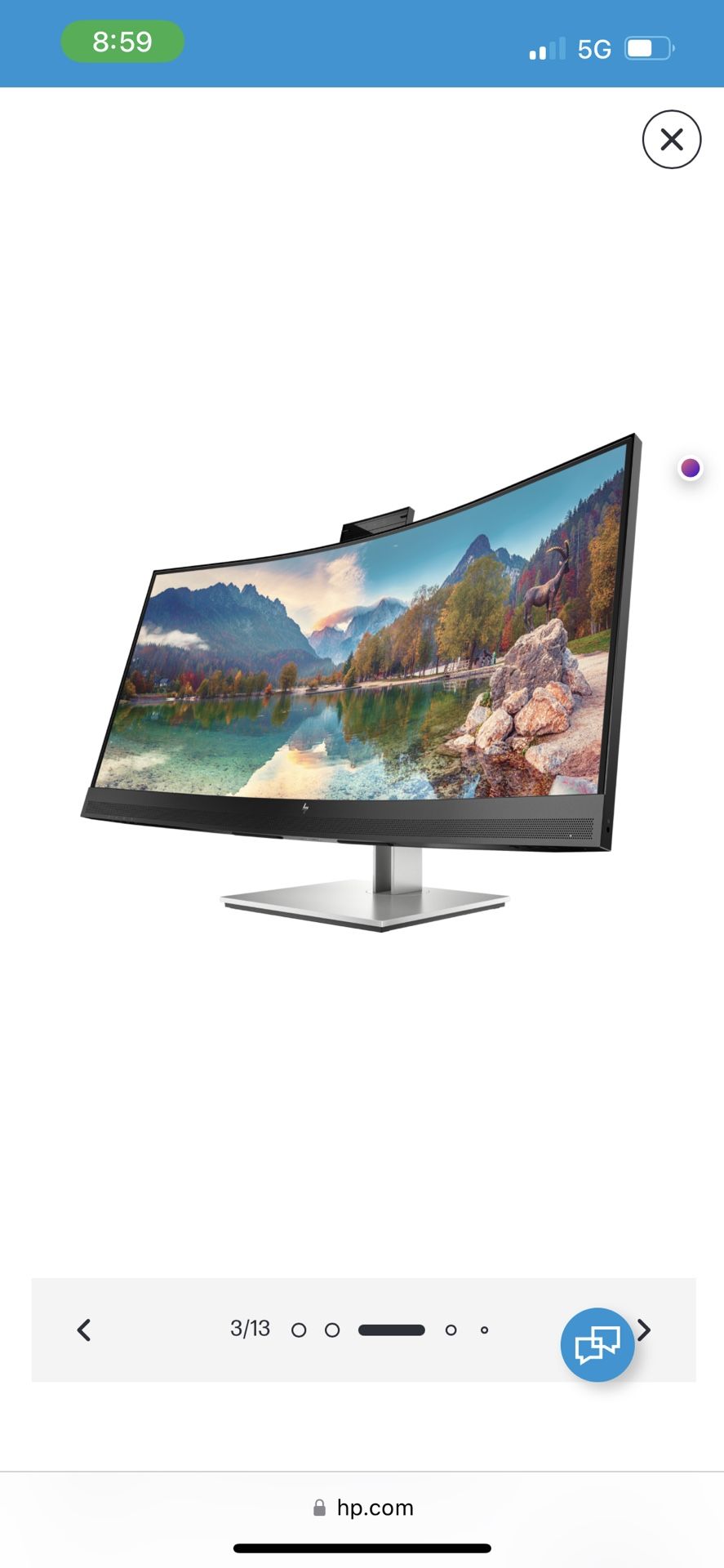 HP E34M 34” Curved Type C Gaming Conference Monitor NEW