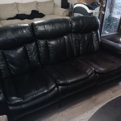 Electric Leather Sofa And Loveseat Reclines
