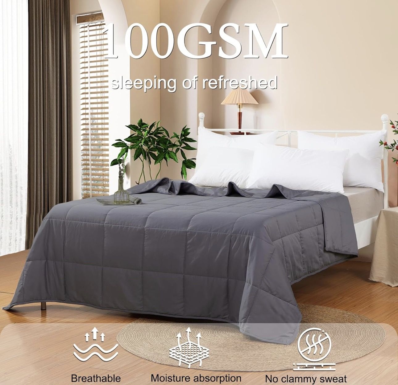 New Luxurious Wool Comforter Queen Size, 100% Natural Australian Duvet Insert,