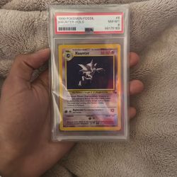 1999 Pokemon Fossil Haunter Holo Psa 8