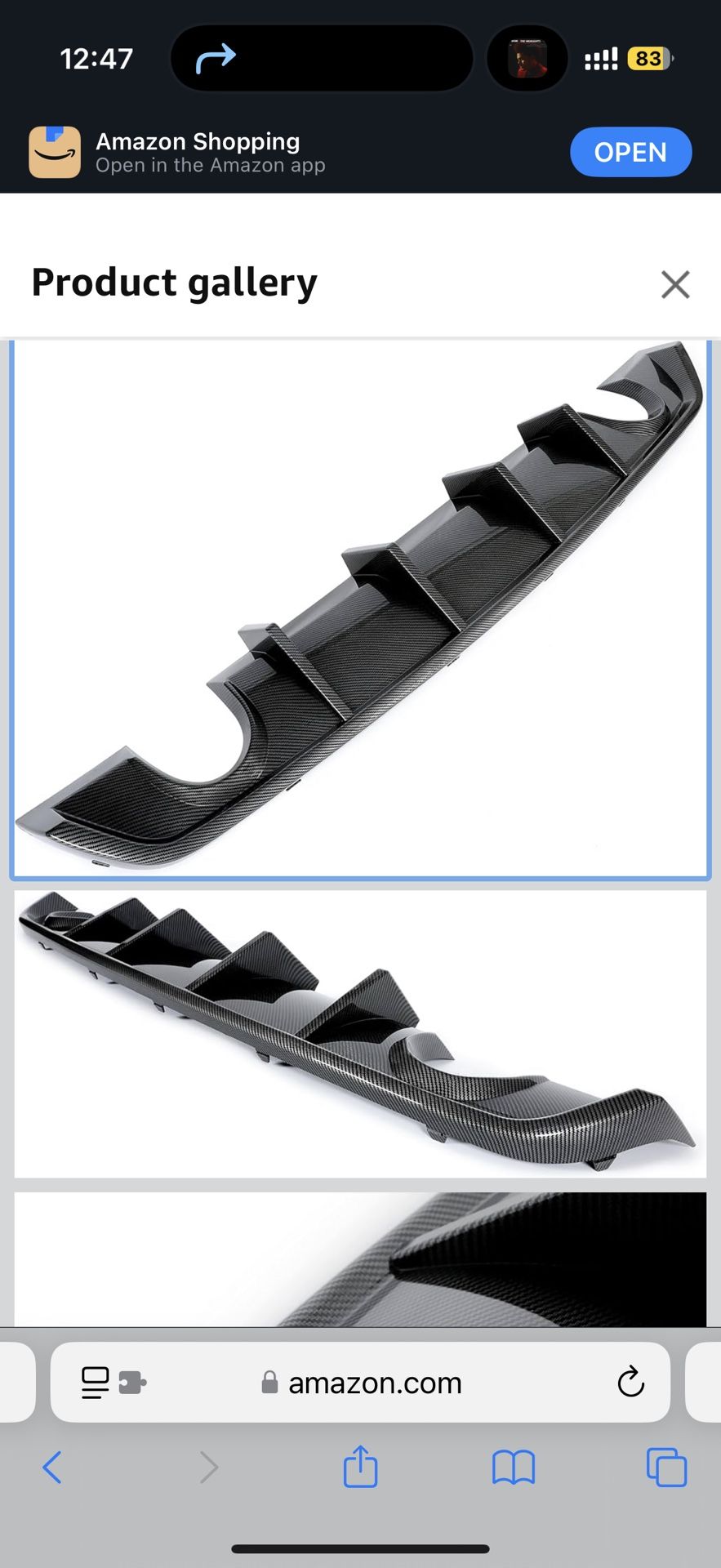 Srt 8 Rear Diffuser Fits 2012-2014 Dodge Charger