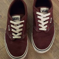 Mens Maroon Van Shoes