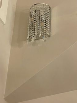 2 crystal sconces