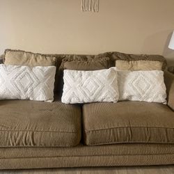 Couch And Loveseat With Pillows