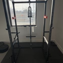 Squat Rack W/ Cables 